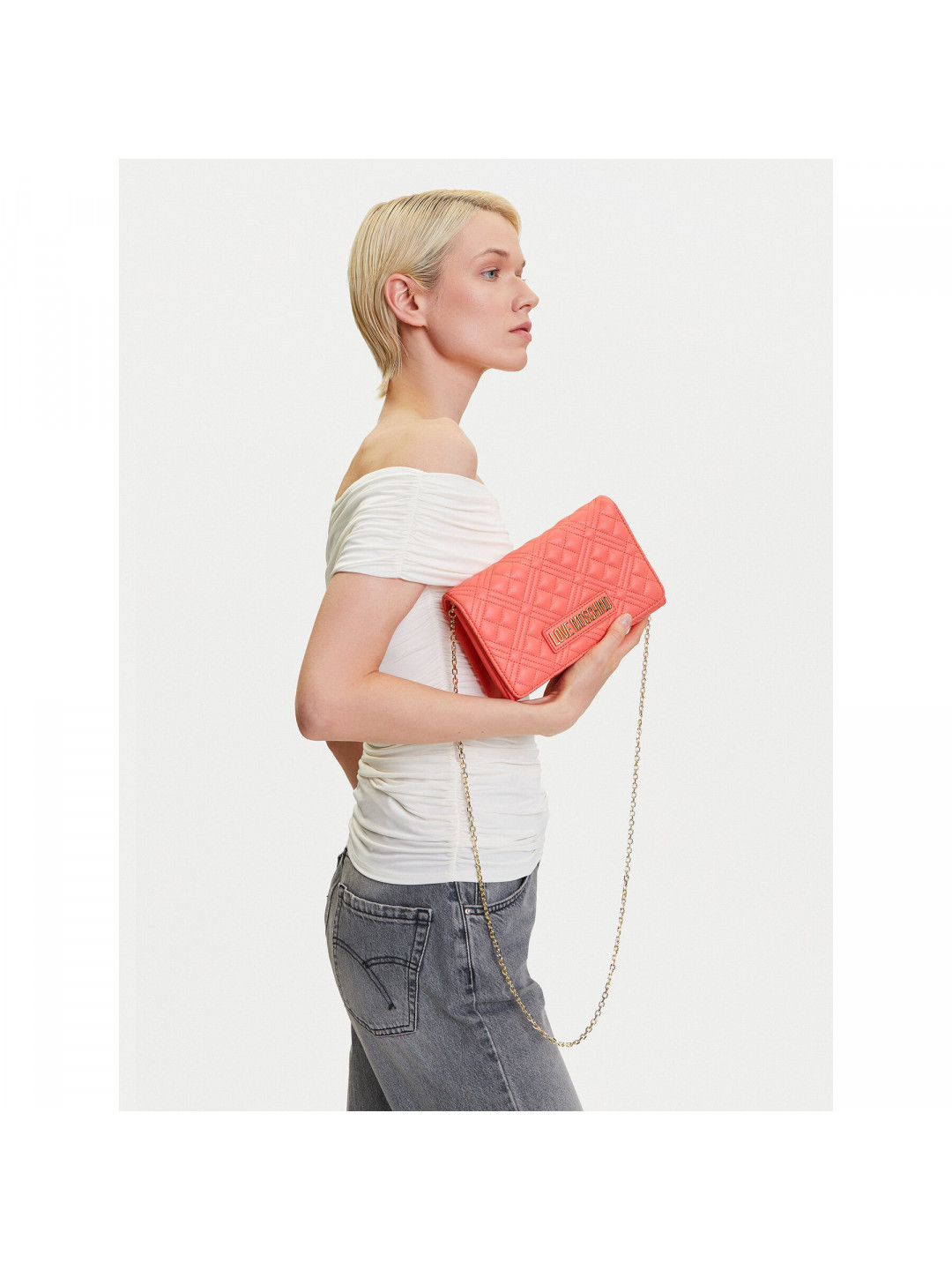 Kabelka LOVE MOSCHINO JC4079PP1MLA0464 Korálová